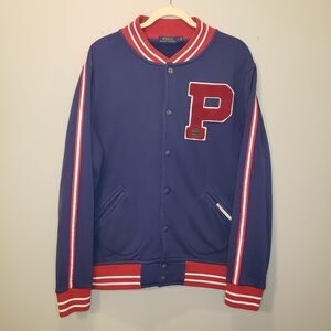 Polo Ralph Lauren Y2K Mens L Varsity Letter Football Letterman Jacket New York